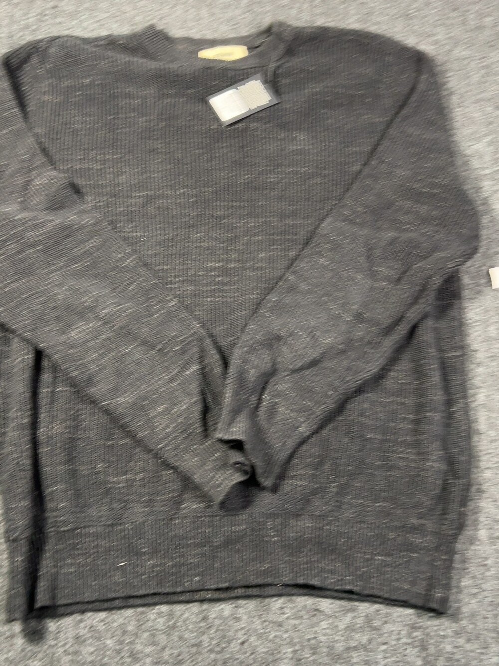 Buck Mason Marled Ink Seafarer Cotton Rib Crew Sweater Mens XL NWI Msrp148 [NA24